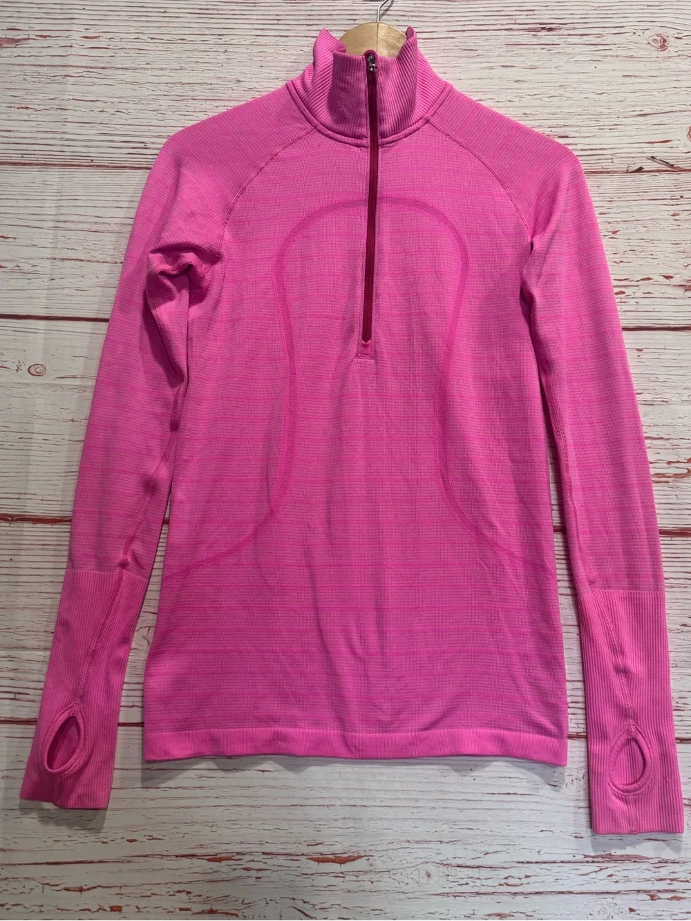 Lululemon Run: Swiftly Tech 1/2 Zip in Heathered Raspberry Glo Light Sz 6